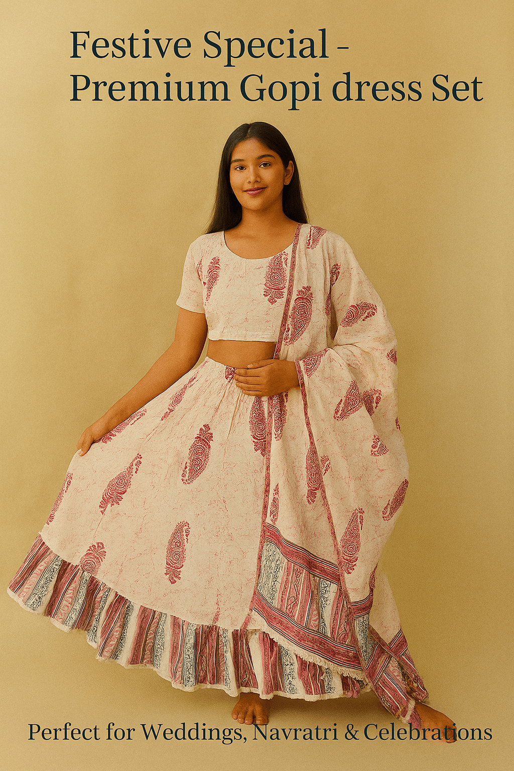 Special cotton Gopi dress