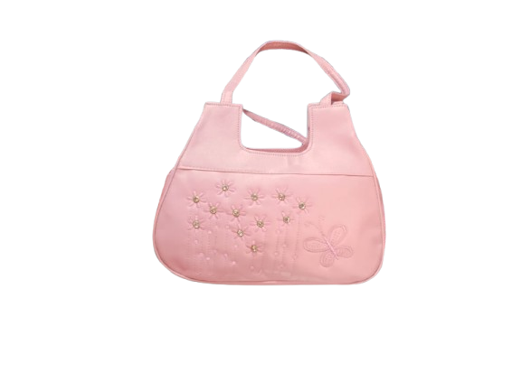 Light Pink Floral Handbag