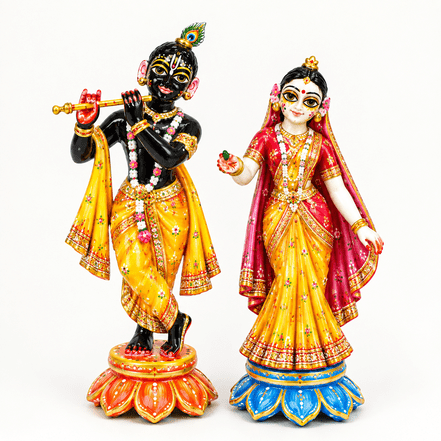 Radha Madhab Bigroho – Handmade Decorative Idol Set