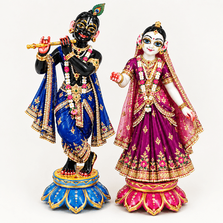 Premium Radha Krishna Decorative Idol Set